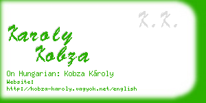 karoly kobza business card