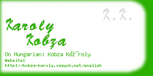 karoly kobza business card